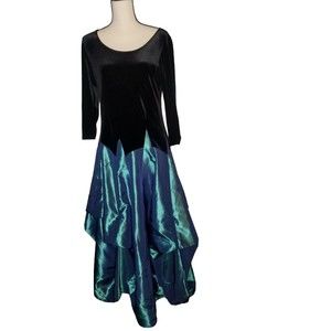 MAGDALENA GATHERED SKIRT Longsleeves DRESS SIZE Large LAGENLOOK MINIMALIST